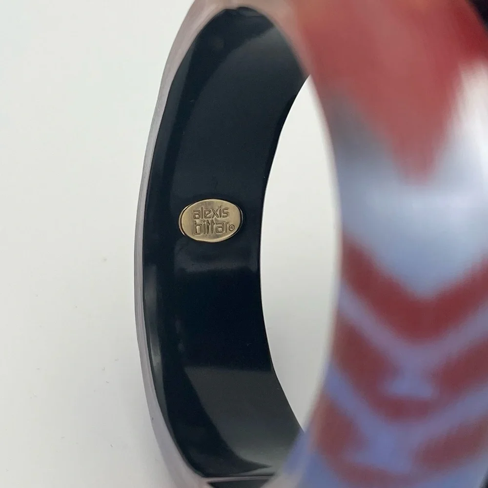 Luxury Alexis Bittar Lucite Bangle – Signed, Retired Collector Design